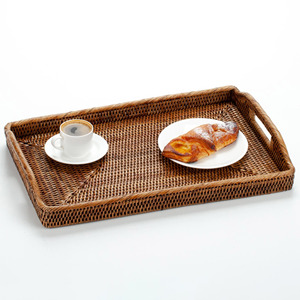Rectangular rattan storage trays decorative tray for placing candle jewelry competitive price - Product Image 2