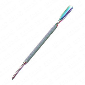 Pousse-cuticules double extrémité en acier inoxydable Zullo Industries, 1 pièce, outil professionnel pour retirer les cuticules, manucure, pédicure - Product Image 3