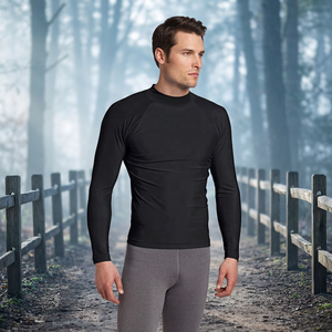 Rashguard Unisex de Manga Larga para BJJ y MMA, Compresión UPF50+, Impermeable, Spandex Antidesgarro, 230g, Estampado por Transferencia Térmica para No-Gi - Product Image 5