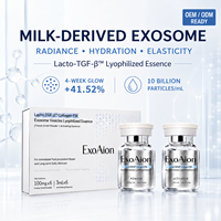 Kit de sérum lyophilisé aux exosomes de lait (100mg+3ml)*6 pour la réparation de la barrière cutanée et l'éclat anti-âge du visage en gros