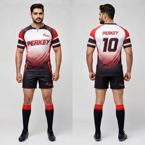 Uniforme de rugby personnalisé pour équipe, tissu polyester premium, panneaux respirants, contrôle de l'humidité, construction légère, sublimation - Product Image 6