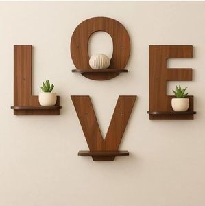 <b>Wall</b> Mounted MDF Floating Shelf Stylish Space Saving <b>Wall</b> Shelf for Living Room <b>Bedroom</b> Kitchen - Product Image 5