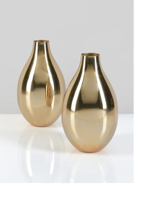Jarrón de Aluminio Hecho a Mano, Moderno y Duradero, con Acabado Antiguo Elegante para Decoración del Hogar, Juego de 2 - Product Image 5
