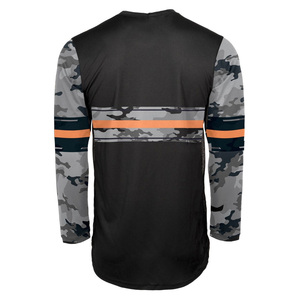 Maillot de cyclisme personnalisé à manches longues imprimé camouflage pour Enduro, VTT, BMX, MX, Trail – Vêtements de sport en gros à prix réduit – Fournisseur de maillots de sport - Product Image 2