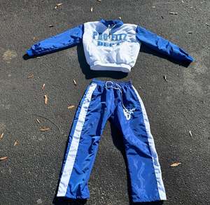 Custom <b>Men's</b> Quarter Zip Nylon Windbreaker <b>Jacket</b> and Shorts Set Water Resistant <b>Summer</b> Tracksuit Two Piece Outfit - Product Image 1
