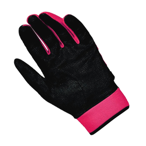 Guante de Bateo de Béisbol de Alta Calidad con Gran Agarre, Color Rosa y Negro, Guante Deportivo para Softbol con Correa Ajustable - Product Image 2