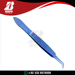 Pinzas de Sutura Anguladas McPherson Premium de Acero Inoxidable, Herramienta Oftálmica para Micro Suturas, Instrumentos Quirúrgicos con Certificación CE ISO - Product Image 5