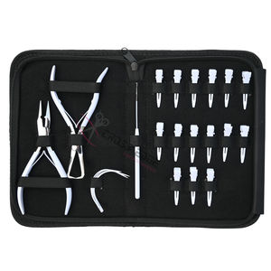 Kit de Herramientas Profesionales para Extensiones de Cabello: Removedor de Microperlas, Herramienta de Crimpado de Micro Anillos, Gancho de Extracción, Agujas Curvas, Pinza de Pico de Pato - Product Image 6