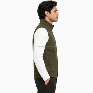 Gilet sans manches en toile pour homme, fermeture éclair, décontracté, hiver, extérieur, couleur unie, vintage, multi-poches, réversible, chaud, très vendu - Product Image 2