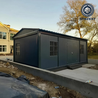 Cabane mobile de conception contemporaine de 20 pieds, maison préfabriquée modulaire en conteneur pour une utilisation en extérieur