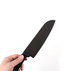 Couteau de chef en acier inoxydable avec revêtement antiadhésif, lame de 20 cm, manche creux, manche en plastique ambidextre, idéal pour couper les aliments collants comme le mochi - Product Image 2