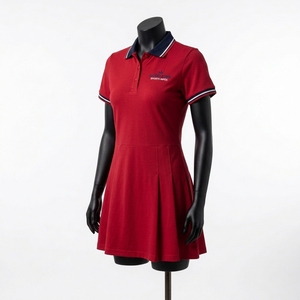Robe de tennis pour femmes, best-seller, nouvelles arrivées, robe respirante à col polo, robe de tennis pour femmes - Product Image 5