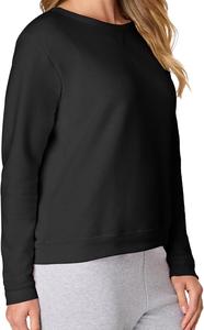 Sudadera de Algodón para Mujer, Diseño Nuevo, Lujosa, Manga Larga, Cuello Redondo, Hombros Caídos, Color Sólido, Cómoda, Informal, de Bangladesh - Product Image 2