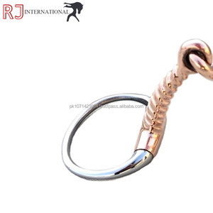 Bocados de acero inoxidable duraderos con logotipo personalizado para equitación, tipo Eggbutt, con junta de cobre tipo Corkscrew, equipo óptimo para caballos. - Product Image 3
