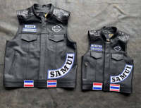 Gilet en cuir Jax Teller SOA