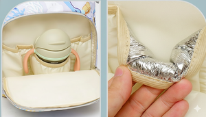 Sac à dos à langer multifonctionnel en nylon imperméable de haute qualité, grande capacité 35x26x19cm, idéal pour les voyages toutes saisons - Product Image 4