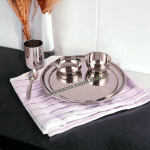 Ensemble de vaisselle en acier inoxydable écologique, best-seller en gros, pour les mariages, les fêtes, la maison, les hôtels et les restaurants - Product Image 4