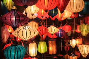 Custom OEM <b>Silk</b> Lanterns Vietnam Bamboo Frame <b>Silk</b> Lanterns Decorative <b>Silk</b> Lanterns For Home Garden Decoration - Product Image 6