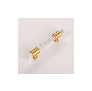Vintage Product Epoxy Resin Acrylic Brass Furniture <b>Pulls</b> Handles Long Handle for Bathroom Kitchen <b>Drawer</b> Cabinet Handle Use - Product Image 3