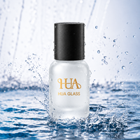 Flacon de parfum rond givré personnalisé de 15 ml, format poche, flacons de parfum vides de 15 ml avec embout à sertir de 15 mm