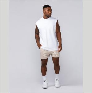 Chaleco de Entrenamiento Personalizado con Logotipo OEM, Elástico en 4 Direcciones, Ligero, de Secado Rápido, Transpirable y Ecológico para Hombre, de Poliéster/Algodón para Gimnasio - Product Image 2