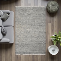 Tapis Kilim en Laine Fait Main Moderne Abstrait Tissage Plat Écologique Convivial pour Animaux Anti-Bactérien Lavable Tapis Naturel