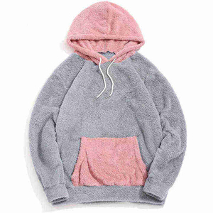Sweat à capuche surdimensionné pour homme en tissu polaire d'hiver de haute qualité, 100% coton, respirant, avec poche - Product Image 5