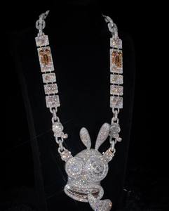 จี้และชาร์มเพชรโมอิสซาไนต์ VVS ดีไซน์เฉพาะตัว ทำจากเงินแท้สองสีโรสโกลด์สั่งทำพิเศษ - Product Image 1