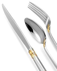 Ensemble de couverts et d'articles de table en acier inoxydable personnalisé de qualité supérieure, avec des couverts élégants et durables, parfaits pour les hôtels et les dîners de restaurant - Product Image 5