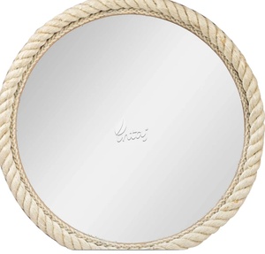 Wall <b>Hanging</b> <b>Mirror</b> for Living Room Bathroom Bedroom Farmhouse Entry Wall Decor <b>Mirror</b> with Boho Fringe - Product Image 1