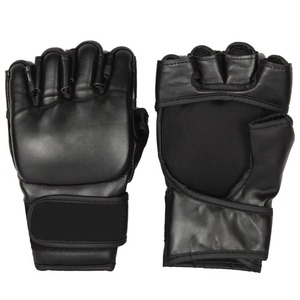 Guantes de Boxeo MMA de Medio Dedo, de Cuero, Térmicos, que Absorben la Humedad, para Invierno, Marca Privada, Personalizados, de Alta Calidad, Venta al Por Mayor de Fábrica, OEM - Product Image 1