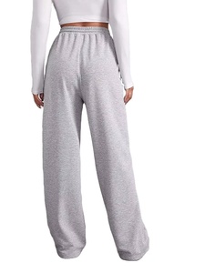 Straight Leg <b>Trousers</b> Pants Oversized Sweatpants Women's Solid Color <b>Drawstring</b> Baggy Sweat Pants Joggers - Product Image 2