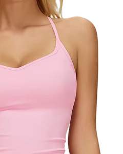 <b>Women</b> Light Pink White Contrast Sports Bra & High Waist <b>Leggings</b> Set Stretch Yoga Fitness Gym Workout Wear Custom OEM Wholesale - Product Image 5