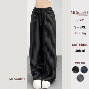 Pantalon Harem Streetwear Femme Taille Élastique Perles Nœud Imperméable Respirant Doux Léger Tissu 100% Polyester Long - Product Image 3