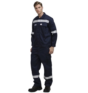 Vêtements de sécurité réfléchissants personnalisés, vêtements de travail, protection de sécurité, combinaison antistatique respirante en coton, uniforme de travail de sécurité - Product Image 5