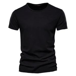 Camiseta de algodón de alta calidad para hombre, camiseta con diseño de Color sólido y cuello redondo, ropa informal clásica para hombre, camisetas para hombre - Product Image 2