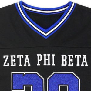 Maillot à manches longues Zeta Phi Beta noir ZPB pour femme, haut de sport, vêtement grec, style HBCU - Product Image 4