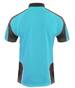 Vêtements de travail actifs pour hommes, haute visibilité, pour chemises, jersey 100% coton, uni, manches courtes, décontracté, panneau contrasté, bordure imprimée, séchage rapide - Product Image 4