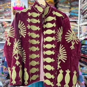 Vestes Cotrise Unisexe Brodé en Coton Respirant à Séchage Rapide et Écologique pour l'Automne – Modèle Ethnique Classique – Vente en Gros - Product Image 2