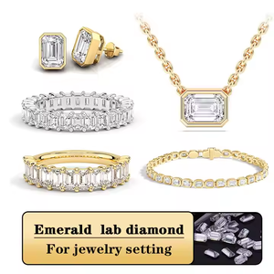 Diamante CVD HPHT de 1 quilate, blanco, D VS1, corte esmeralda, certificado por IGI, diamante cultivado en laboratorio para la fabricación de joyas, mejor precio al por mayor. - Product Image 3