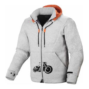 Sudadera con Capucha de Motociclista Negra Personalizada, Corta y Holgada, de Seda, para Hombre, Precio Económico al por Mayor, Ropa Deportiva de Algodón y Poliéster - Product Image 1