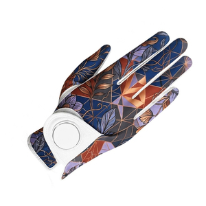 Gant de golf en peau de mouton, imprimé par sublimation, respirant, antidérapant, fermeture auto-agrippante, main droite, pour femmes, sports de plein air - Product Image 4