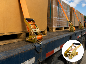 Ratchet Buckle 38mm 1500kg Plastic Handle High Strength for Truck <b>Cargo</b> Restraint Tie Down Strap Custom OEM Factory Supply - Product Image 2