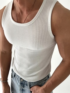 Camiseta sin Mangas Estilo Vintage, Diseño Clásico, Tela Suave, Uso Diario Informal - Product Image 1
