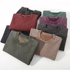 Sudadera Unisex de Forro Polar de 360 GSM con Lavado Ácido, Estilo Oversize Vintage Streetwear, Algodón, Venta al por Mayor OEM - Product Image 2