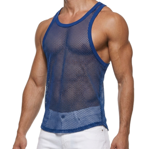 Débardeurs pour hommes personnalisés OEM, légers, 100% coton, à col carré, séchage rapide, pour entraînement de force, yoga, course à pied et gym - Product Image 3