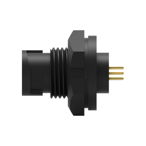 ขั้วต่อกันน้ำแบบ PCB ชนิดล็อคด้านหน้า ขนาด 5 ขา ทำจากทองเหลือง พร้อมตัวเรือนไนลอน มาตรฐาน IP67 - Product Image 5