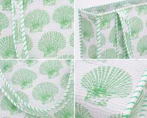 Sac fourre-tout personnalisé de grande taille en coton multicolore de style tropical matelassé de la marque Veer Handicrafts avec un design Rajasthani - Product Image 3