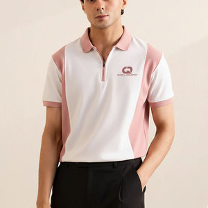 Faible MOQ 2026 Nouvelle Collection Chemises Homme Coupe Classique à Fermeture Éclair Unie Légères Manches Courtes Tissu Doux Style Décontracté et Élégant - Product Image 3