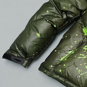 Chaqueta Acolchada Personalizada Estilo Hip Hop, Abrigo de Invierno con Burbujas, Diseño Reflectante Extra Grande para Hombre, Cambio de Color Reactivo al Calor - Product Image 4